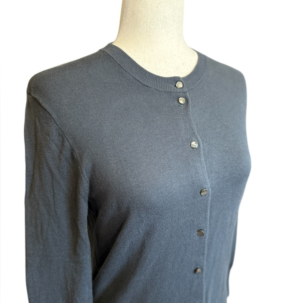J. Crew Gray Button Down Cardigan Sweater. Size M #1832 - Picture 3 of 5
